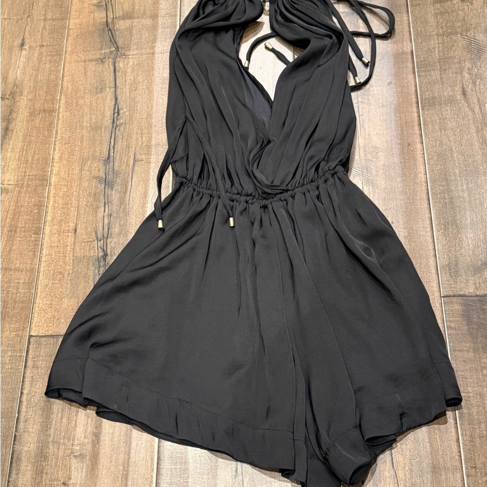 Free People Black Halter Dress